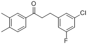3-(3-CHLORO-5-FLUOROPHENYL)-3',4'-DIMETHYLPROPIOPHENONE CAS#: 898750-76-0