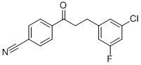 3-(3-CHLORO-5-FLUOROPHENYL)-4'-CYANOPROPIOPHENONE CAS#: 898750-28-2