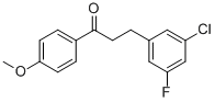 3-(3-CHLORO-5-FLUOROPHENYL)-4'-METHOXYPROPIOPHENONE CAS#: 898750-19-1