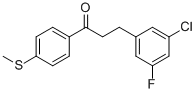 3-(3-CHLORO-5-FLUOROPHENYL)-4'-THIOMETHYLPROPIOPHENONE CAS#: 898750-43-1