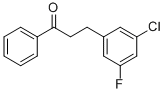 3-(3-CHLORO-5-FLUOROPHENYL)PROPIOPHENONE CAS#: 898750-01-1
