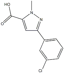 3-(3-Chlorophenyl)-1-methyl-1H-pyrazole-5-carboxylic acid CAS#: 93618-32-7