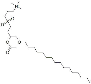 3-((3-(acetyloxy)-4-(hexadecyloxy)butyl)sulfonyl)-N,N,N-trimethyl-1-propanaminium CAS#: 97012-62-9