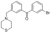 3-BROMO-3'-THIOMORPHOLINOMETHYL BENZOPHENONE CAS#: 898763-00-3