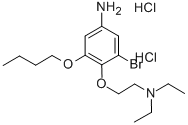 3-Bromo-5-butoxy-beta-(diethylamino)-p-phenetidine dihydrochloride CAS#: 97833-70-0