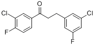 3'-CHLORO-3-(3-CHLORO-5-FLUOROPHENYL)-4'-FLUOROPROPIOPHENONE CAS#: 898750-88-4