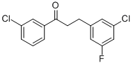 3'-CHLORO-3-(3-CHLORO-5-FLUOROPHENYL)PROPIOPHENONE CAS#: 898750-52-2