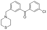 3-CHLORO-3'-THIOMORPHOLINOMETHYL BENZOPHENONE CAS#: 898763-03-6