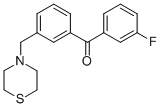 3-FLUORO-3'-THIOMORPHOLINOMETHYL BENZOPHENONE CAS#: 898763-07-0