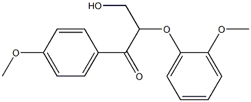 3-Hydroxy-2-(2-methoxyphenoxy)-1-(4-methoxyphenyl)propan-1-one CAS#: 92409-23-9