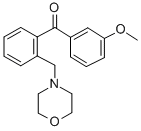 3'-METHOXY-2-MORPHOLINOMETHYL BENZOPHENONE CAS#: 898749-99-0