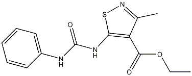 3-Methyl-5-(3-phenylureido)-4-isothiazolecarboxylic acid ethyl ester CAS#: 92376-38-0