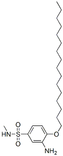 3-amino-4-(hexadecyloxy)-N-methylbenzenesulphonamide CAS#: 97158-34-4