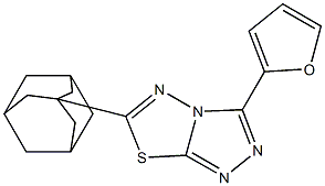 3-(furan-2-yl)-6-(tricyclo[3.3.1.1~3,7~]dec-1-yl)[1,2,4]triazolo[3,4-b][1,3,4]thiadiazole CAS#: 893774-94-2