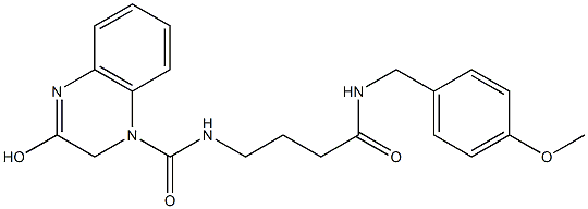 3-hydroxy-N-{4-[(4-methoxybenzyl)amino]-4-oxobutyl}quinoxaline-1(2H)-carboxamide CAS#: 895847-43-5