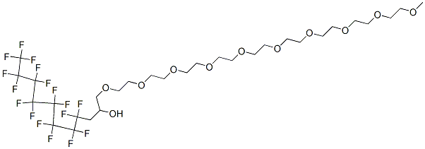 33,33,34,34,35,35,36,36,37,37,38,38,39,39,40,40,40-heptadecafluoro-2,5,8,11,14,17,20,23,26,29-decoxatetracontan-31-ol CAS#: 93776-08-0