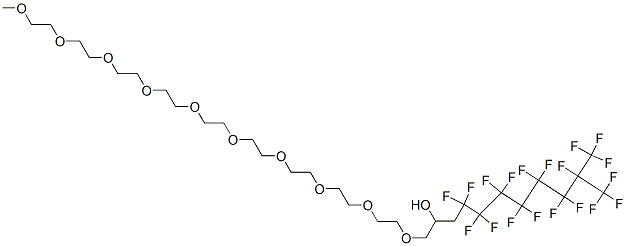 33,33,34,34,35,35,36,36,37,37,38,38,39,40,40,40-hexadecafluoro-39-(trifluoromethyl)-2,5,8,11,14,17,20,23,26,29-decaoxatetracontan-31-ol CAS#: 93776-11-5