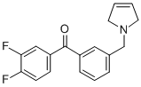 3,4-DIFLUORO-3'-(3-PYRROLINOMETHYL) BENZOPHENONE CAS#: 898749-60-5