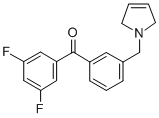 3,5-DIFLUORO-3'-(3-PYRROLINOMETHYL) BENZOPHENONE CAS#: 898749-62-7