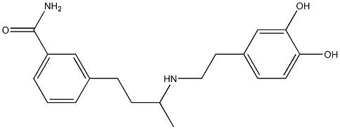 4-(2-((3-(3-benzenecarboxamide)-1-methylpropyl)amino)ethyl)-1,2-benzenediol CAS#: 97816-65-4