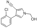4-(2-CHLOROPHENYL)-1-(HYDROXYMETHYL)-1H-PYRROLE-3-CARBONITRILE CAS#: 96571-93-6