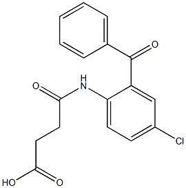 4-((2-benzoyl-4-chlorophenyl)amino)-4-oxobutanoic acid CAS#: 92136-16-8