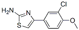 4-(3-CHLORO-4-METHOXYPHENYL)-1,3-THIAZOL-2-AMINE CAS#: 97713-62-7