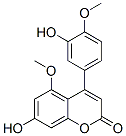 4-(3-Hydroxy-4-methoxyphenyl)-5-methoxy-7-hydroxy-2H-1-benzopyran-2-one CAS#: 91780-05-1