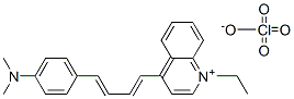 4-(4-(4-(DIMETHYLAMINO)PHENYL)-1,3-BUTADIENYL)-1-ETHYLQUINOLINIUM PERCHLORATE CAS#: 92479-59-9