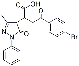 4-(4-BROMOPHENYL)-2-(3-METHYL-5-OXO-1-PHENYL(2-PYRAZOLIN-4-YL))-4-OXOBUTANOIC ACID CAS#: 94051-80-6