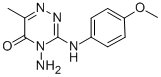 4-AMINO-3-(4-METHOXYANILINO)-6-METHYL-4,5-DIHYDRO-1,2,4-TRIAZIN-5-ONE CAS#: 96546-24-6