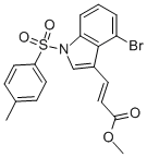 4-BROMO-3-(2-METHOXYCARBONYLETHENYL)-1-(4-METHYLPHENYLSULFONYL)INDOLE CAS#: 90481-80-4