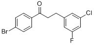 4'-BROMO-3-(3-CHLORO-5-FLUOROPHENYL)PROPIOPHENONE CAS#: 898750-49-7