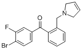 4-BROMO-3-FLUORO-2'-(3-PYRROLINOMETHYL) BENZOPHENONE CAS#: 898763-38-7