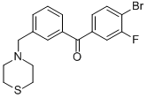 4-BROMO-3-FLUORO-3'-THIOMORPHOLINOMETHYL BENZOPHENONE CAS#: 898763-28-5