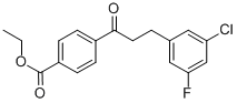 4'-CARBOETHOXY-3-(3-CHLORO-5-FLUOROPHENYL)PROPIOPHENONE CAS#: 898750-37-3