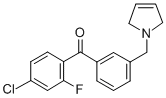 4-CHLORO-2-FLUORO-3'-(3-PYRROLINOMETHYL) BENZOPHENONE CAS#: 898749-44-5