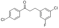 4'-CHLORO-3-(3-CHLORO-5-FLUOROPHENYL)PROPIOPHENONE CAS#: 898750-55-5