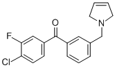 4-CHLORO-3-FLUORO-3'-(3-PYRROLINOMETHYL) BENZOPHENONE CAS#: 898749-13-8
