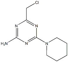 4-(Chloromethyl)-6-piperidin-1-yl-1,3,5-triazin-2-amine CAS#: 90797-31-2