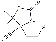 4-Oxazolidinecarbonitrile,4-(2-methoxyethyl)-5,5-dimethyl-2-oxo-(7CI) CAS#: 91054-93-2
