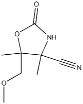 4-Oxazolidinecarbonitrile,5-(methoxymethyl)-4,5-dimethyl-2-oxo-(7CI) CAS#: 90434-75-6