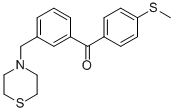 4'-THIOMETHYL-3-THIOMORPHOLINOMETHYL BENZOPHENONE CAS#: 898762-98-6