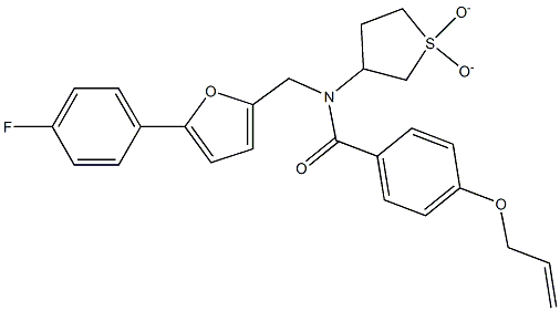4-(allyloxy)-N-(1,1-dioxidotetrahydro-3-thienyl)-N-{[5-(4-fluorophenyl)-2-furyl]methyl}benzamide CAS#: 898609-38-6