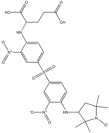4-(glutamo)-4'-((1-oxy-2,2,5,5-tetramethyl-3-pyrrolidinyl)amino)-3,3'-dinitrophenyl sulfone CAS#: 92958-30-0