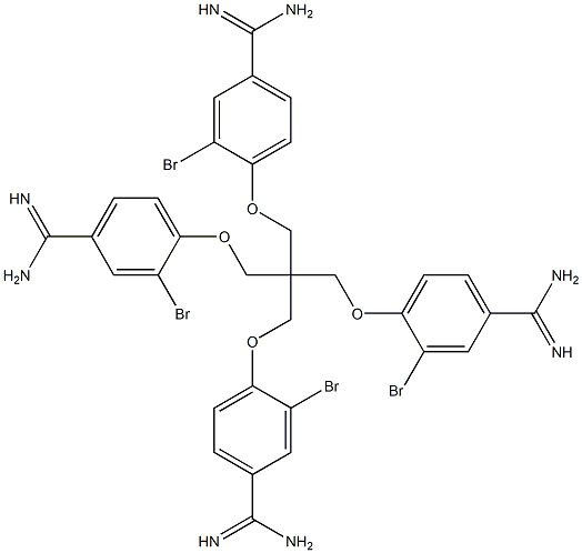 4,4'-(2,2-bis((4-(aminoiminomethyl)-2-bromophenoxy)methyl)-1,3-propanediyl)bis(oxy))bis(3-bromobenzenecarboximidamide CAS#: 94883-66-6