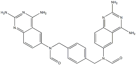 4,4'-bis(2,4-diaminoquinazol-6-(N-formyl-aminomethyl))benzene CAS#: 95651-93-7