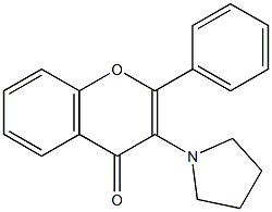 4H-1-Benzopyran-4-one,2-phenyl-3-(1-pyrrolidinyl)-(9CI) CAS#: 92908-98-0
