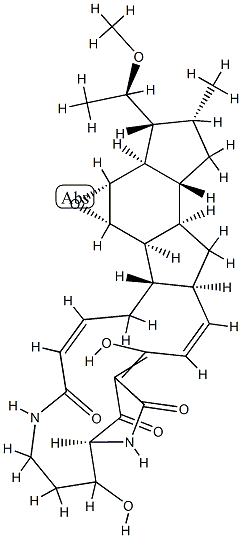 (4R,5S,26R)-4,5-Epoxy-4,5-dihydro-16-hydroxy-26-methoxyikarugamycin CAS#: 97009-33-1