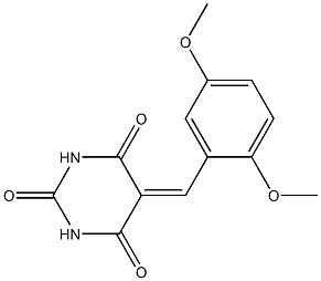 5-(2,5-dimethoxybenzylidene)pyrimidine-2,4,6(1H,3H,5H)-trione CAS#: 93338-08-0